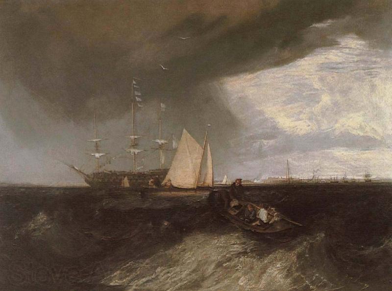 Joseph Mallord William Turner Warship Spain oil painting art